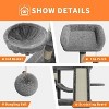 68.5-Inch Large Cat Tree for Indoor Cats, Heavy Duty Multi-Level Cat Tower, Plush Perches, Sisal Scratching Posts, Hammocks, Basket & Dangling Toys - 3 of 4