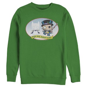 Men's Batman Christmas Naughty Penguin Sweatshirt - 1 of 3