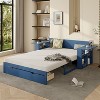 Racxily Full Size Daybed with Removable Desk, Storage Drawers & Hydraulic Side Table - 4 of 4