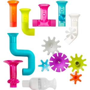 13-Piece Pipe and Cog Bath Toy Set, Sensory Building Toys for Toddlers 12+ Months - 1 of 4