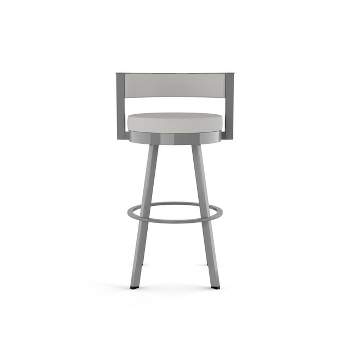 Amisco Browser Upholstered Counter Height Barstool Gray