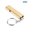 Unique Bargains Aluminum Alloy Camping Hiking Boating Survival Signal Double Tubes Whistles 3 Pcs - 3 of 4