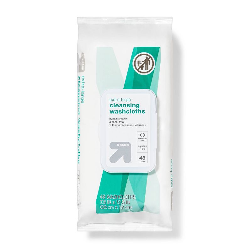 Extra Large Cleansing Cloths - 48ct - up &#38; up&#8482;, 1 of 8