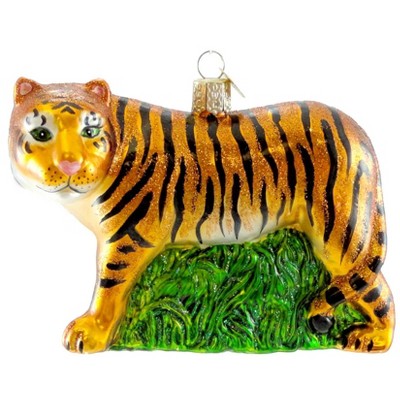 Old World Christmas 3.25 In Tiger Ornament Wildlife Tiger Tree Ornaments