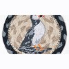 Earth Rugs Puffin Printed Coaster – 5"x5" Coastal Wildlife Art on Hand-Braided Jute - 3 of 3