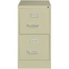 Steel 25 in Deep 2 Drawer Vertical Letter File Cabinet in Putty Brown-Hirsh Industries - 3 of 4