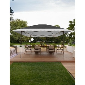 12x12Ft Gazebos, Pop Up Outdoor Canopy Tent, Pop Up, Adjustable Height Instant Gazebos for Events - 1 of 4