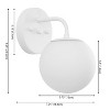 JONATHAN Y Louis Parisian Globe Metal/Frosted Glass Modern Contemporary LED Vanity Light - 4 of 4