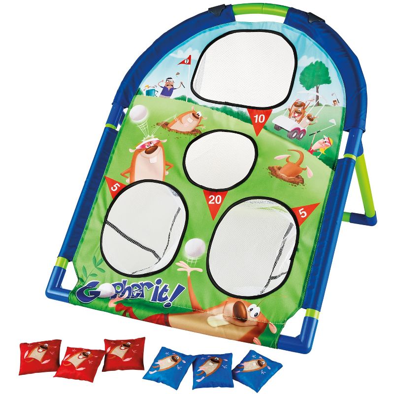 Kidoozie Gopher It! Bag Toss, 2 Player, Gameboard Bag Toss, For Children 3 Years and Up, 1 of 8
