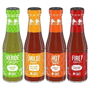 Taco Bell Sauce Variety Pack (1 Verde, 1 Mild, 1 Hot, 1 Fire) - 1 of 1