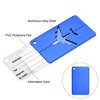 Unique Bargains Aluminium Lightweight Backpack Identifier Card Travel Luggage Tags 3 Pcs - 3 of 3