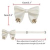 INSPIRE CHIC Men's Ribbon Leaf Pendant Pre-tied Fashion Bow Ties Necktie 1 Pc - 2 of 4