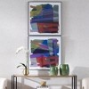 Uttermost Vivacious Framed Prints, Set of 2 – Colorful Abstract Wall Art with Black Metal Frames, 30" Square - 2 of 4