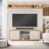 Vynxaria Modern TV Stand - Stylish Media Console for TVs up to 70", Oak Finish, 63" Wide - 3 of 4
