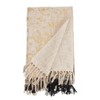 Saro Lifestyle Foil Print Design Two-Tone Throw Blanket - image 2 of 4