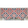 RLF Home 100% Cotton Coventry Regal  Fully lined Windows Rod Pocket Valance 50" x 17"  Navy - 3 of 4