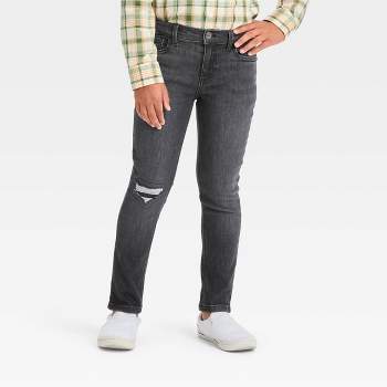 Boys' Super-stretch Slim Fit Jeans - Cat & Jack™ Khaki 14 Husky : Target