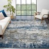 Washable Modern Abstract Rug Non Slip Low Pile Rug Soft Contemporary Throw Floor Cover Foldable Indoor Carpet for Living Room Bedroom Playroom - 2 of 4