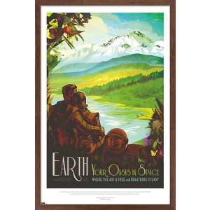 Trends International NASA - Earth Travel Poster Framed Wall Poster Prints - 1 of 4