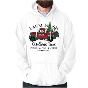 Farm Fresh Christmas Tree Truck Hoodie Sweatshirt Women Men Brisco Brands - 1 of 4
