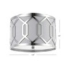 12.25" Hex Flush Mount Ceiling Light (Includes Energy Efficient Light Bulb) - JONATHAN Y - image 4 of 4