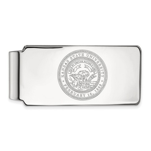 Black Bow Jewelry Sterling Silver Kansas State Wildcats NCAA Money Clip - image 1 of 3