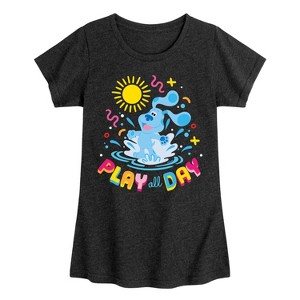 Girls' - Blue's Clues & You! - Play Day Fitted Short Sleeve Graphic T-Shirt - 1 of 4