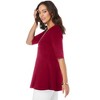 Jessica London Stretch Cotton Peplum Tunic - 4 of 4