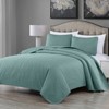 FIONECA Oversized 3 Piece Quilted Bedspread Set Includes Bedspread Matching Shams For Versatile Bedroom Styling - 2 of 4
