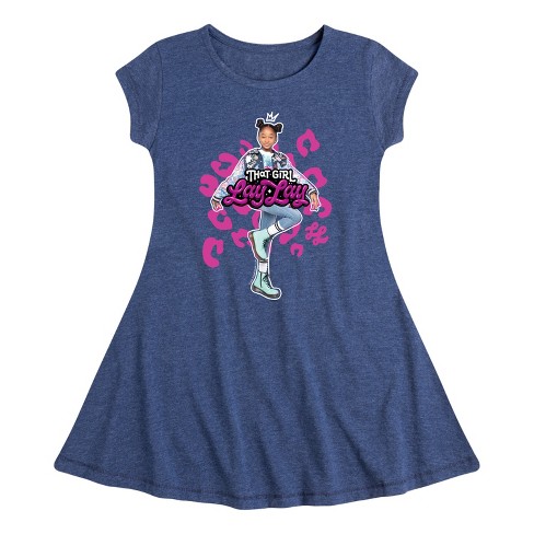 Girls' - Nickelodeon - That Girl Lay Lay Fit & Flair Cap Sleeve Dress - image 1 of 3