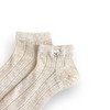 Anna-Kaci 3-Pack Women's Ribbed Cotton Ankle Socks with Embroidered Bear and Moisture-Wicking Comfort - 3 of 4