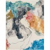 Unique Loom Outdoor Modern Watercolor Area Rug - 2 of 4