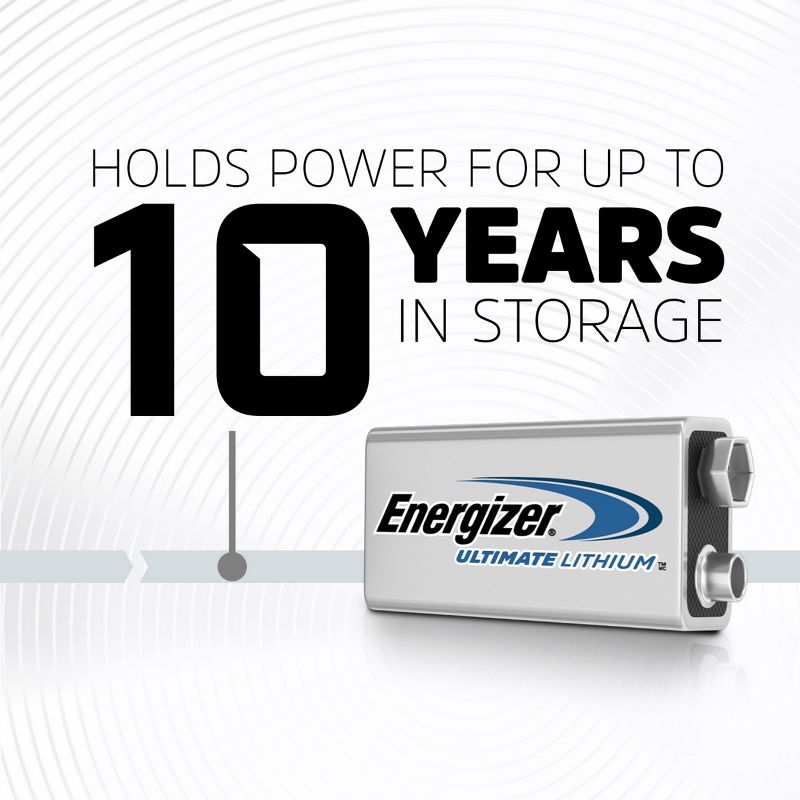 Energizer Ultimate Lithium 9V Batteries, 5 of 11