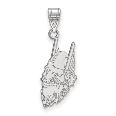 Black Bow Jewelry 14k White Gold Idaho Vandals NCAA Large Pendant