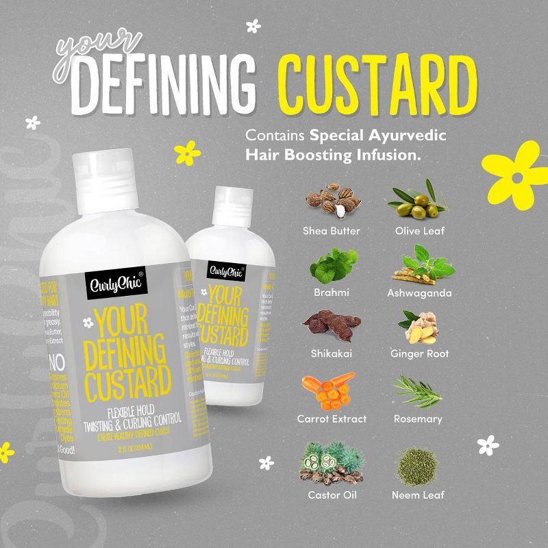 Curly Chic Your Defining Custard - 12oz, 6 of 8