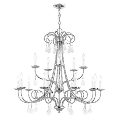 Livex Lighting Daphne 15 - Light Chandelier in  Polished Chrome