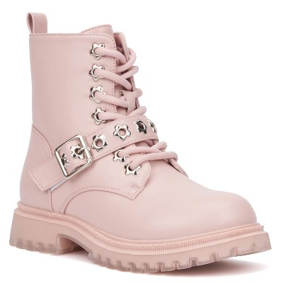 Olivia Miller Girl's Star Bright Combat Boots