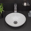ALFI  AB1158-BN Tall Brushed Nickel Tall Square Body Curved Spout Single Lever Bathroom Faucet - 3 of 4