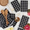 Design Imports  Solid Terry Windowpane Dishtowel Set 4 Piece, 16X26", Black Check - 4 of 4