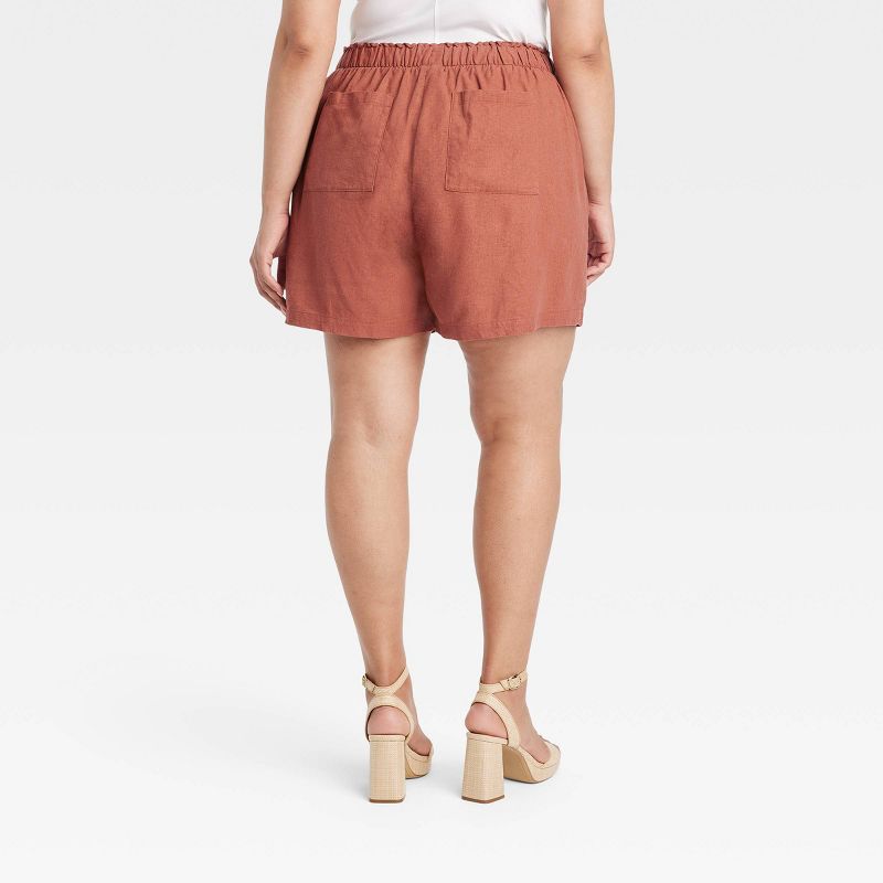 Women's High-Rise Linen Pull-On Shorts - Ava & Viv™, 2 of 4