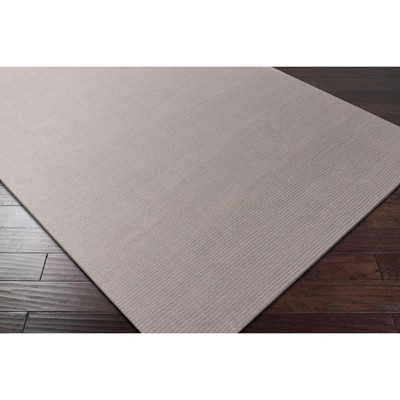 Gray High Pile Handmade Wool Rectangle Rug 6' x 9'