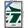 Trends International NFL New York Jets - Logo 25 Framed Wall Poster Prints - 3 of 4