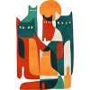 Junior's Design By Humans Cat Cat Cat By radiomode T-Shirt - 2 of 3