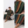 Lars Amadeus Men's Color Block Button Down Striped Lounge Nightgown - 3 of 4