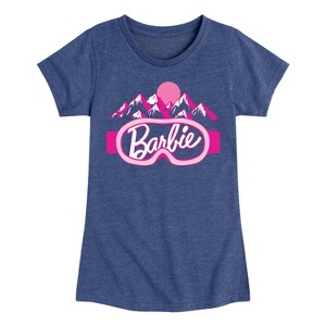 Girls' - Barbie - Logo Ski Goggles Fitted Short Sleeve Graphic T-Shirt - 1 of 4