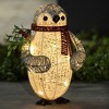 LuxenHome Gray and White Penguin Lighted LED Indoor Outdoor Holiday Decoration - 2 of 4