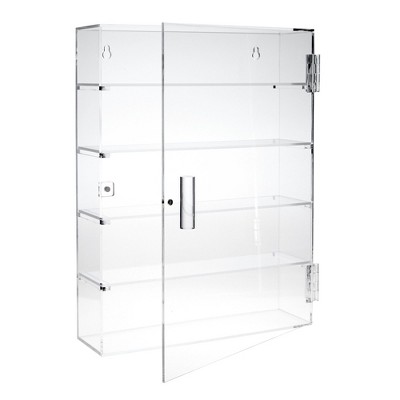 Clear Acrylic 5-Tier Wall Mountable Display Case for Collectibles