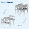 Dining Table for 4,Small Table & Chairs Set of 4,Square Dinette Set with 4 Chairs,5 Piece Kitchen & Dining Room Sets for Small Space,Apartment - 4 of 4