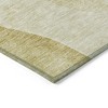 Gold Wheat And Beige Abstract Washable Indoor Outdoor Area Rug - 4 of 4