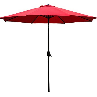 Sunnyglade 9' Patio Umbrella Outdoor Table Umbrella with 8 Sturdy Ribs